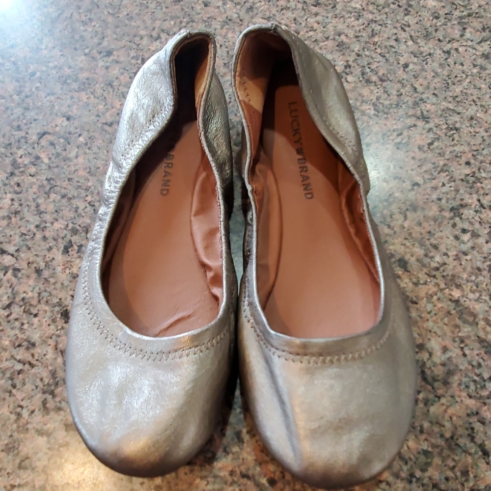 Lucky Brand Metallic Flats